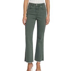 Veronica Beard Carson Kick-Flare Jean in Garden Topiary